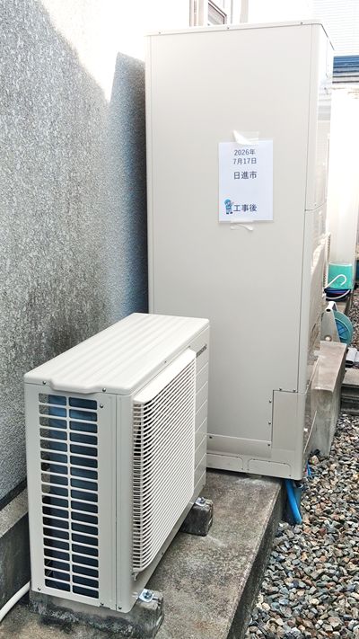 愛知県日進市でのHE-S37LQS＋HE-TQWLW＋AD-HEH44NA-Cへの交換工事（みよし店施工）