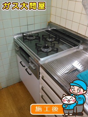 交換取替工事事例【Rinnai(リンナイ)〈ビルトインコンロ〉】83 交換取替工事事例【Rinnai(リンナイ)〈ビルトインコンロ〉】83