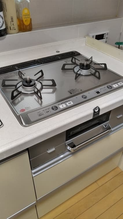 RHS21W26S13RVL(左強火力)/RHS21W26S13RVR(右強火力)への交換工事