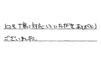 愛知県名古屋市千種区 K.M様からの工事完了後評価