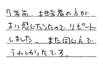 岡山県岡山市北区 M.R様からの工事完了後評価